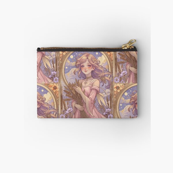 Item preview, Virgo Zodiac Goddess Art Print – Celestial Anime Horoscope Wall Decor designed and sold by RSDigitalPrintDesign.