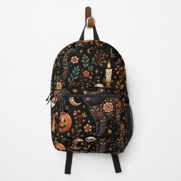 Item preview, Spooky Black Cat Pumpkin Pattern designed and sold by Iampoji.
