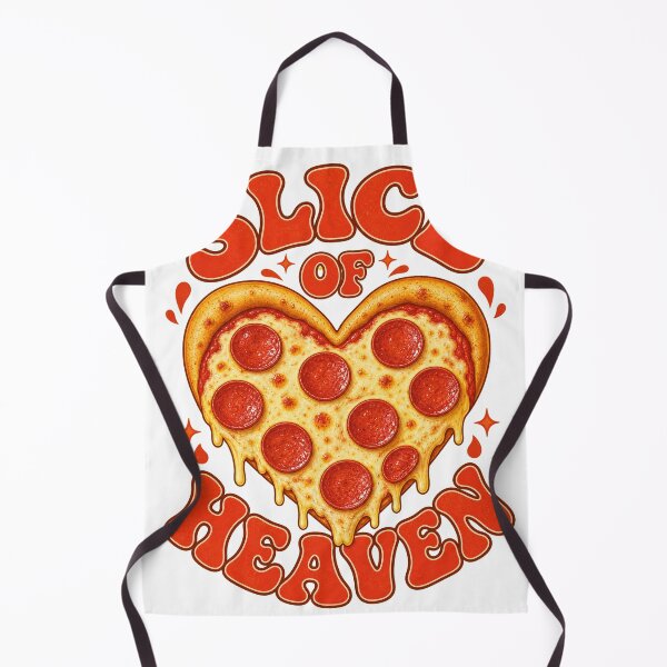 Item preview, SLICE OF HEAVEN Pizza Heart | Retro Food Lover Design designed and sold by Ahmed Nedji.