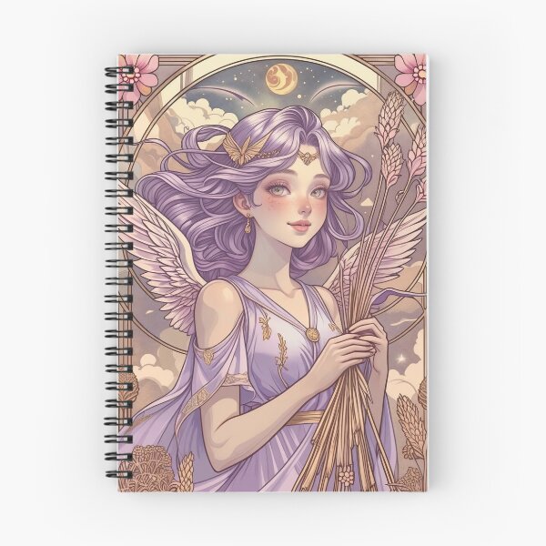 Item preview, Virgo Zodiac Goddess Art Print – Celestial Anime Horoscope Wall Decor designed and sold by RSDigitalPrintDesign.