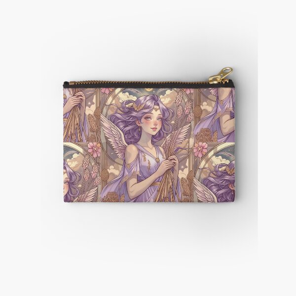 Item preview, Virgo Zodiac Goddess Art Print – Celestial Anime Horoscope Wall Decor designed and sold by RSDigitalPrintDesign.