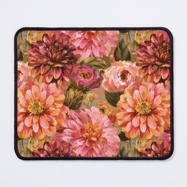 Item preview, Vibrant Dahlias Flower - Flower Bouquet Pattern - Best Gifts For Men designed and sold by RoyalStarsPatts.
