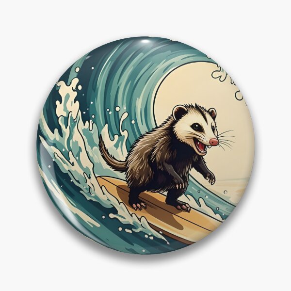 Item preview, I'm in my element - Opossum on the surfboard designed and sold by ParadoxParadox.