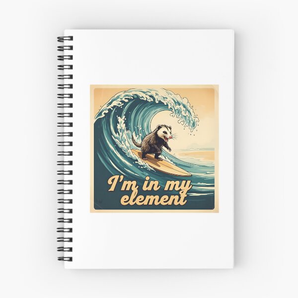 Item preview, I'm in my element - Opossum on the surfboard designed and sold by ParadoxParadox.