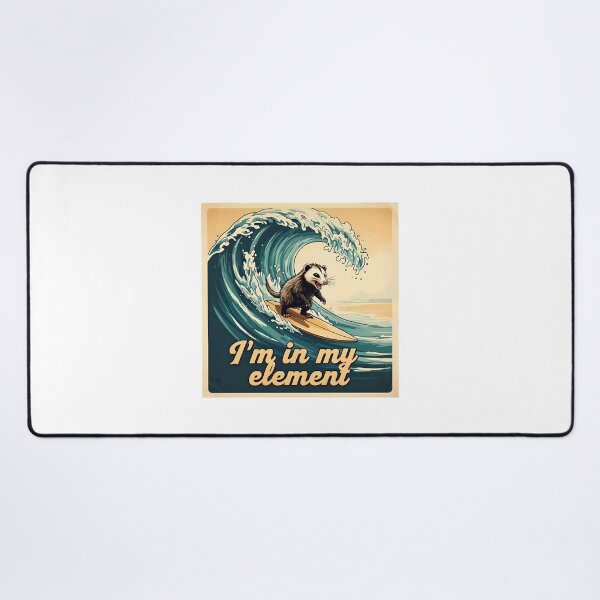 Item preview, I'm in my element - Opossum on the surfboard designed and sold by ParadoxParadox.