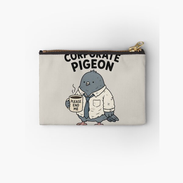 Item preview, Corporate Pigeon Office Burnout Meme designed and sold by MonkiFlipp.