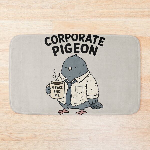 Item preview, Corporate Pigeon Office Burnout Meme designed and sold by MonkiFlipp.