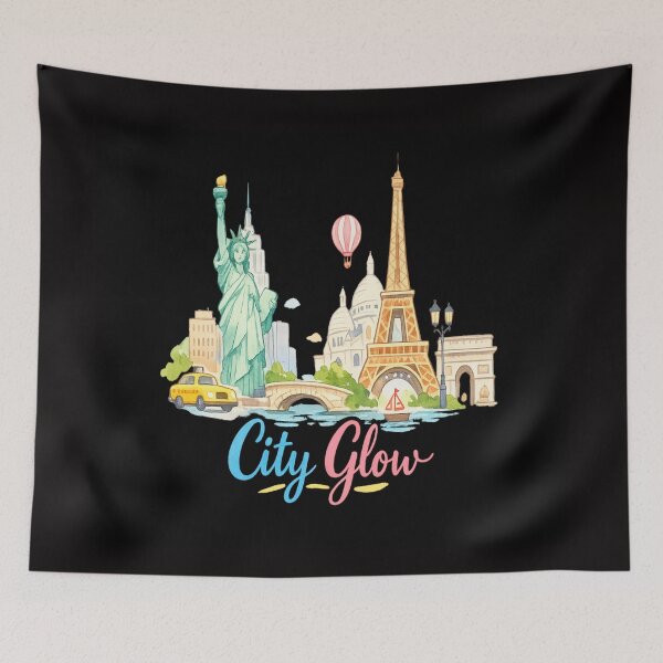 Item preview, paris and newyork inspired art designed and sold by PearlPathFinds.