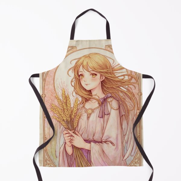 Item preview, Virgo Zodiac Goddess Aesthetic Art – Angelic Virgo Energy Illustration designed and sold by RSDigitalPrintDesign.