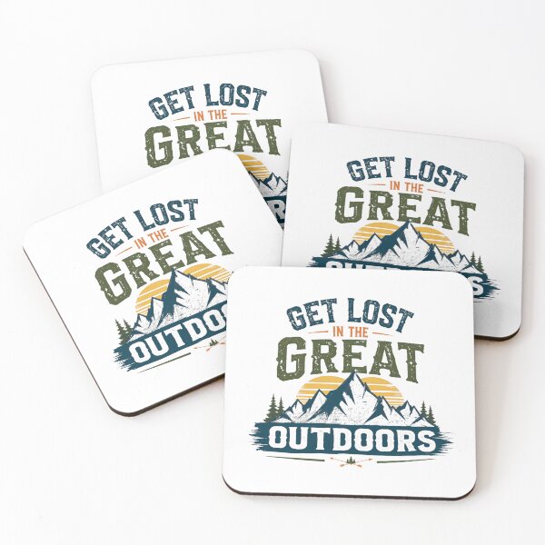 Item preview, Get Lost In The Great Outdoors Mountain Hiking Camping Adventure Lover designed and sold by HumansStuck12.