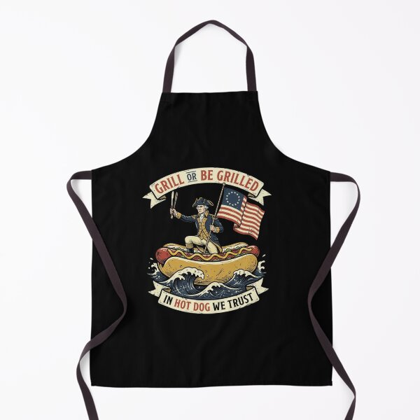 Item preview, Grill Or Be Grilled Patriotic Hot Dog Funny designed and sold by SiarheiYur.