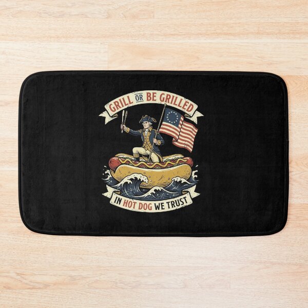 Item preview, Grill Or Be Grilled Patriotic Hot Dog Funny designed and sold by SiarheiYur.