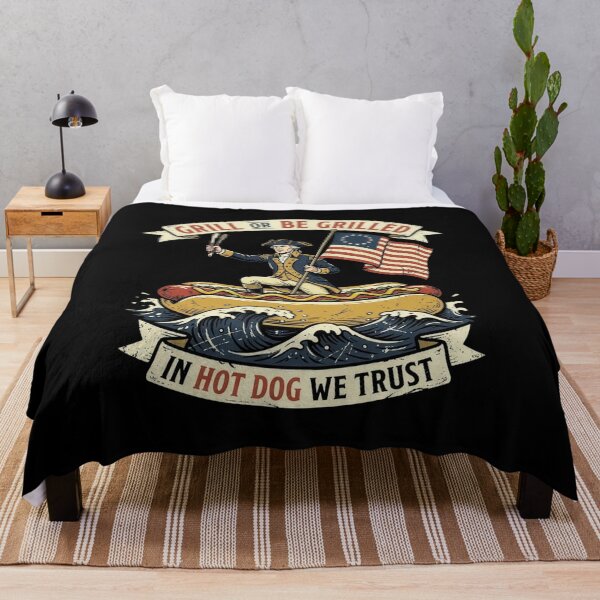 Item preview, Grill Or Be Grilled Patriotic Hot Dog Funny designed and sold by SiarheiYur.