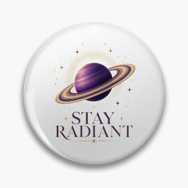 Item preview, STAY RADIANT Saturn Planet | Celestial Aesthetic Space Design designed and sold by Ahmed Nedji.