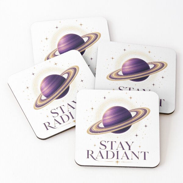 Item preview, STAY RADIANT Saturn Planet | Celestial Aesthetic Space Design designed and sold by Ahmed Nedji.