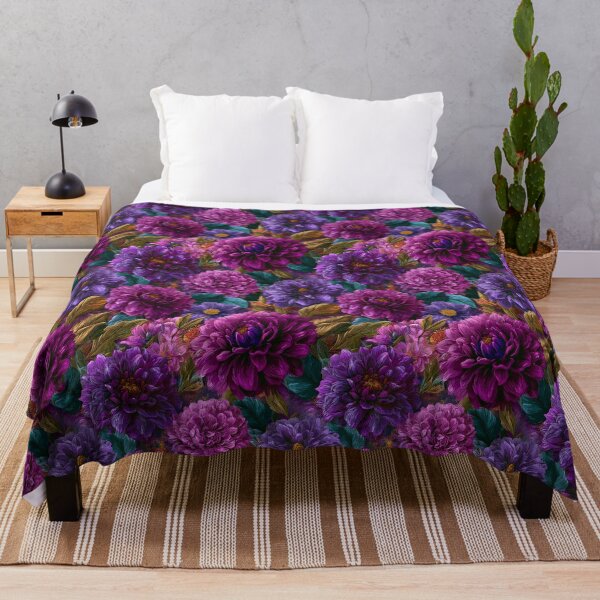 Item preview, Unique Dahlias - Flower Bouquet Pattern - Best Gifts For Dad designed and sold by RoyalStarsPatts.
