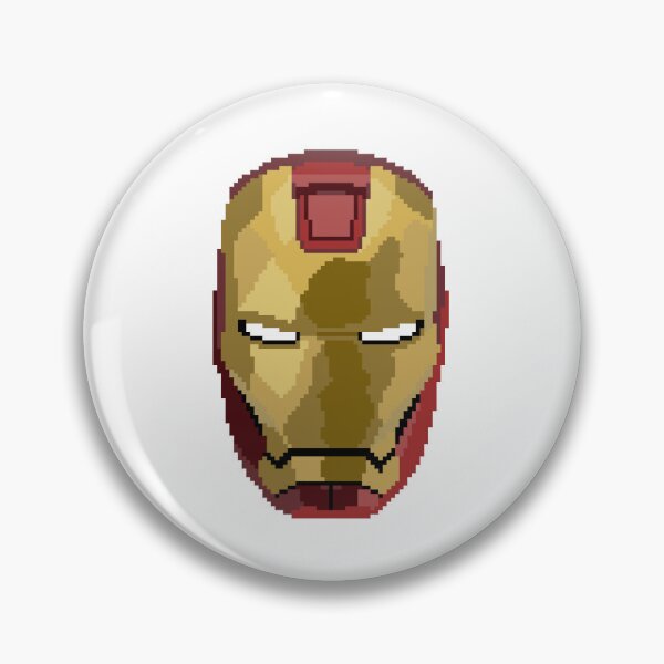 Item preview, Pixel Art Iron Man Mask designed and sold by FancyOwlDesigns.