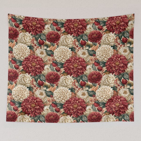 Item preview, Delicate Dahlias Flower  - Birth Flower Pattern  - Birthday Gift For Wife designed and sold by RoyalStarsPatts.