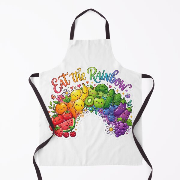 Item preview, Eat the Rainbow Kawaii Fruits and Vegetables Sticker | Cute Healthy Food Rainbow | Vegan Vegetarian Cartoon Design designed and sold by Bhaskar Digital Art.