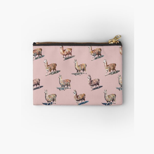 Item preview, Watercolor Llamas over Dusty Rose designed and sold by Lidra Zehcnas.