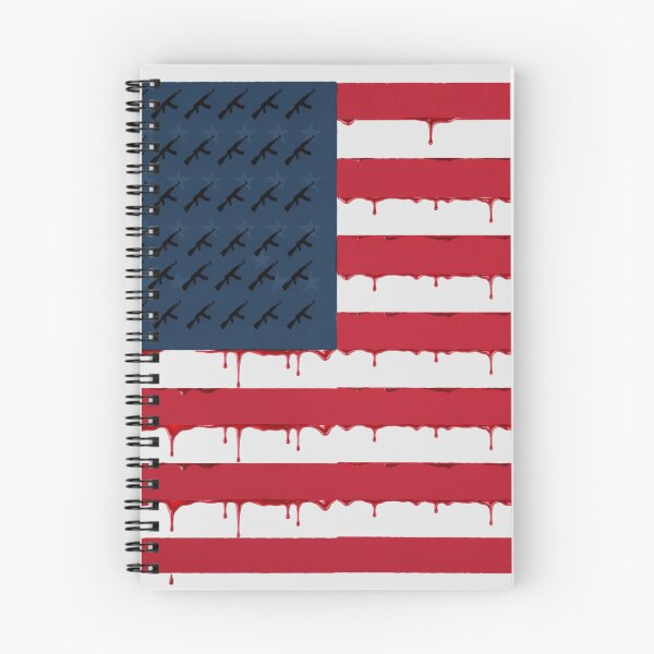Item preview, USA flag with stars actually made of small ak47 silhouettes, and the red stripoes are dripping blood designed and sold by 123ks.
