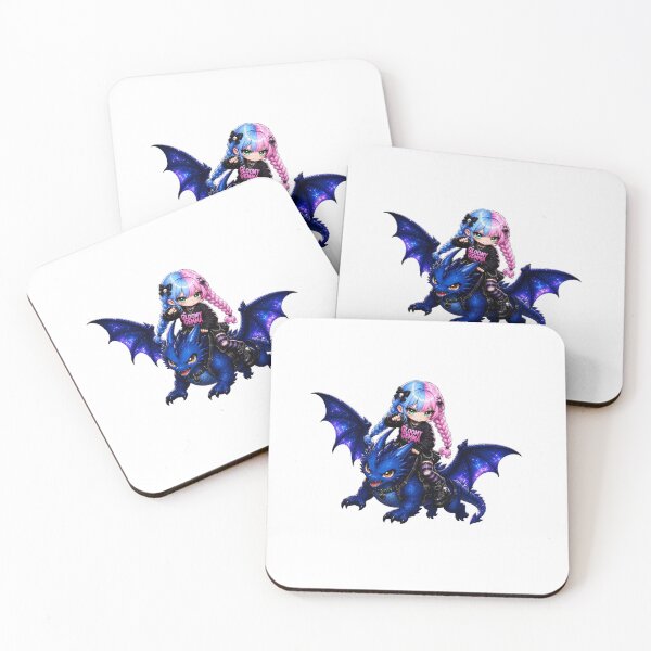 Item preview, Gloomy Gemma Cosmic Dragon Rider Sticker designed and sold by ArtisticDesignsbyLinda.