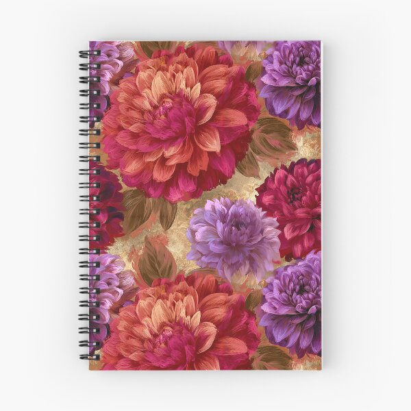 Item preview, Artistic Dahlias Flower  - Birthday Flower Pattern  - Birthday Gift Ideas designed and sold by RoyalStarsPatts.