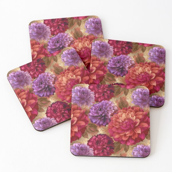 Item preview, Artistic Dahlias Flower  - Birthday Flower Pattern  - Birthday Gift Ideas designed and sold by RoyalStarsPatts.