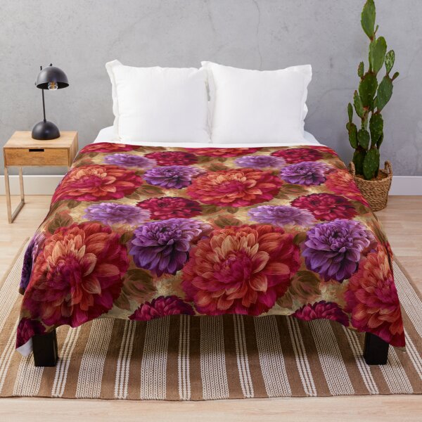 Item preview, Artistic Dahlias Flower - Birthday Flower Pattern - Birthday Gift Ideas designed and sold by RoyalStarsPatts.