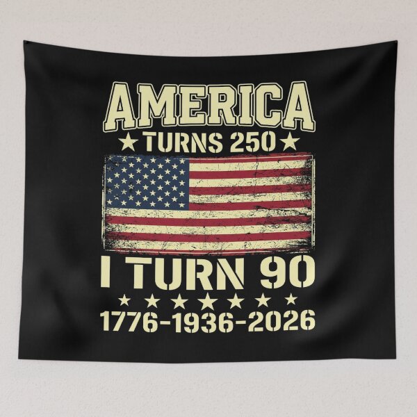 Item preview, America 250th Anniversary I Turn 90 Birthday designed and sold by SiarheiYur.