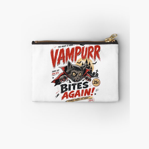 Item preview, The Night Is Mine Vampurr Bites Again Cat Lover Halloween Vampire Feline Undead designed and sold by HumansStuck12.
