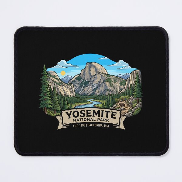 Item preview, Yosemite National Park California USA - Travel art designed and sold by RetroPrintsUS.