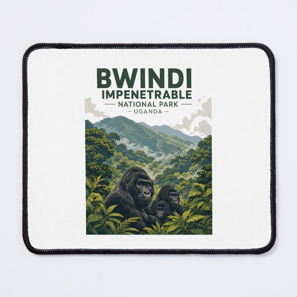 Item preview, Bwindi Impenetrable National Park Uganda Gorilla Family Wildlife Safari designed and sold by HumansStuck12.