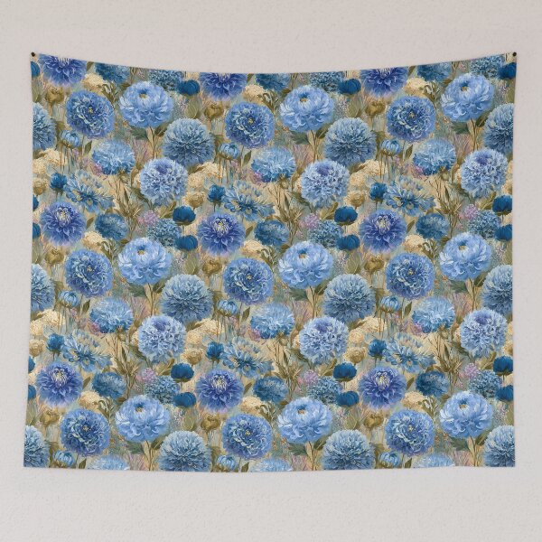 Item preview, Unique Dahlias Print  - Birthday Flower Pattern  - Birthday Gifts designed and sold by RoyalStarsPatts.