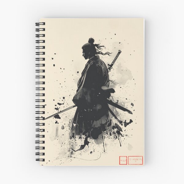 Item preview, Another of Silent Warrior Sumi E Samurai Japanese Ink Art Katana designed and sold by The Fine Print by BassAddict.