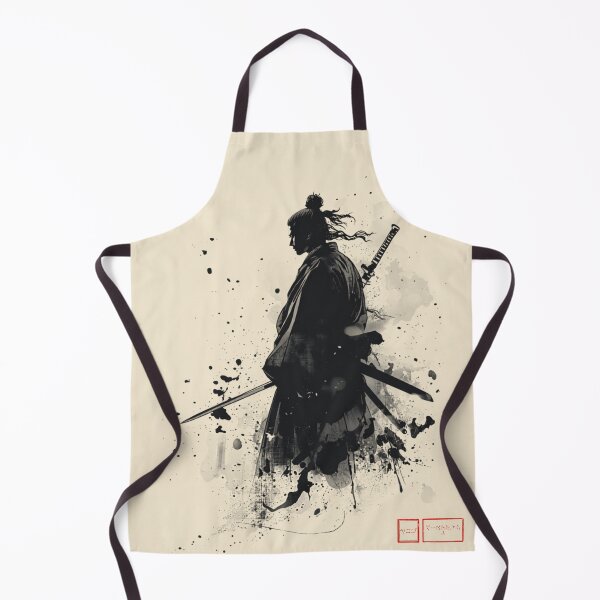 Item preview, Another of Silent Warrior Sumi E Samurai Japanese Ink Art Katana designed and sold by The Fine Print by BassAddict.