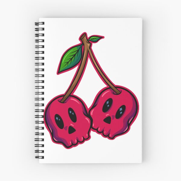 Item preview, Creepy Cute Cherry Skulls designed and sold by SingleTrackes.