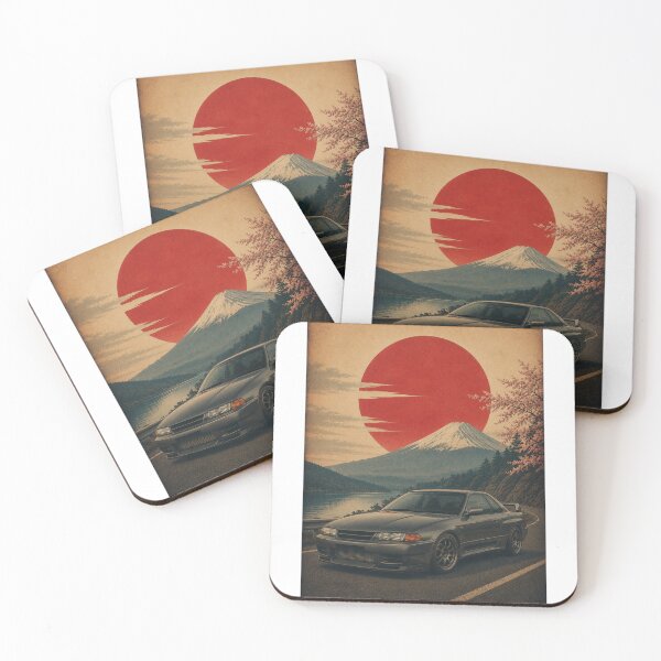 Item preview, Vintage Japanese Sports R32 Sunset in gray designed and sold by Traceursniper.