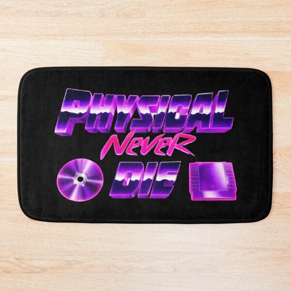 Item preview, PHYSICAL NEVER DIE - Retro Gaming Logo Neon Chrome Purple | CD & Cartridge designed and sold by Wawan35200.