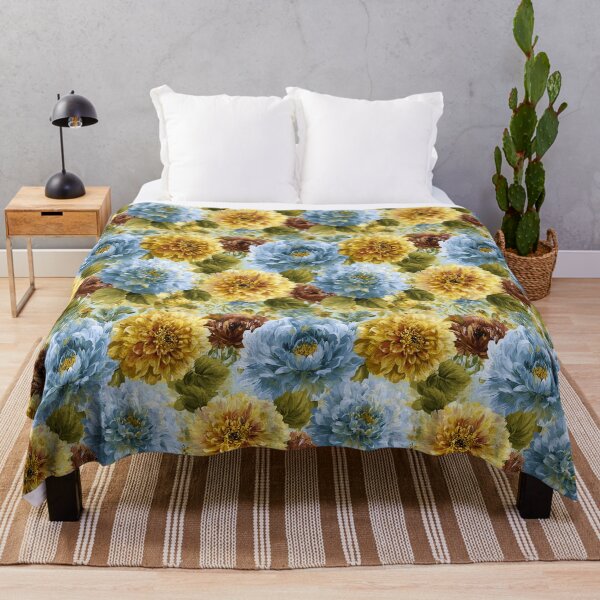 Item preview, Blooming Dahlias Floral - Flower Bouquet Pattern - Birthday Gifts For Boyfriend designed and sold by RoyalStarsPatts.