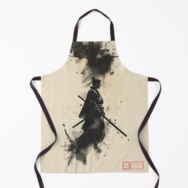 Item preview, Silent Warrior Sumi E Samurai Japanese Ink Art Katana designed and sold by The Fine Print by BassAddict.