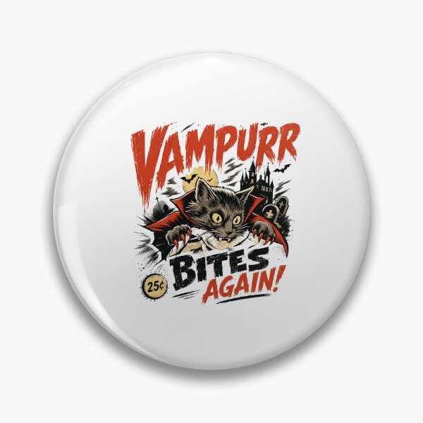 Item preview, Vampurr Bites Again! Halloween Cat Vampire Feline Lover Spooky designed and sold by HumansStuck12.