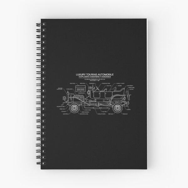 Item preview, 1907 Vintage Luxury Touring Automobile Exploded View Blueprint designed and sold by DraftGear.