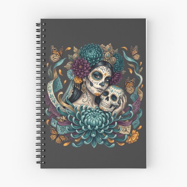 Item preview, Día de los Muertos La Catrina Floral Embrace designed and sold by MythicCotton.