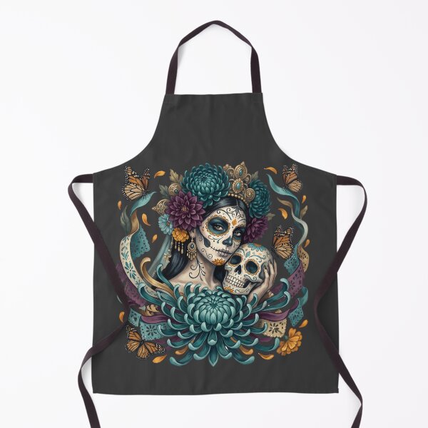 Item preview, Día de los Muertos La Catrina Floral Embrace designed and sold by MythicCotton.