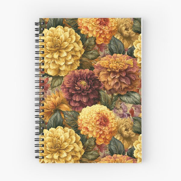 Item preview, Minimalistic Dahlias Floral  - Flower Garden Pattern  - Birthday Gifts For Dad designed and sold by RoyalStarsPatts.