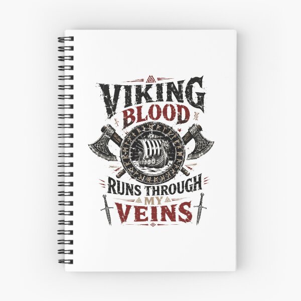Item preview, Viking Blood Runs Through My Veins Norse Heritage Scandinavian Ancestry Warrior designed and sold by HumansStuck12.
