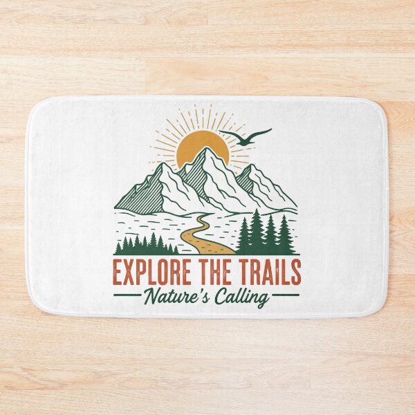 Item preview, Explore the Trails Natures Calling Vintage Mountain Sunset designed and sold by Amir Faysal.