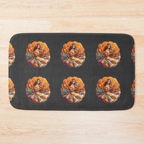 Item preview, Día de los Muertos Autumn Marigold Keeper designed and sold by MythicCotton.