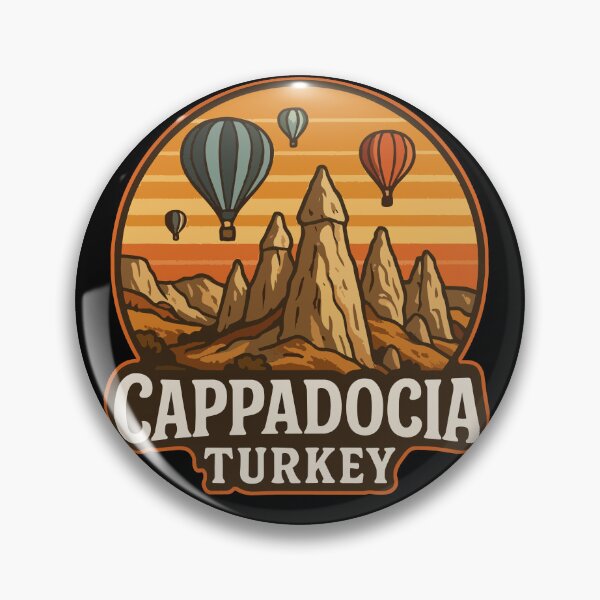 Item preview, Cappadocia Turkey Retro Travel designed and sold by TomFrontierArt.